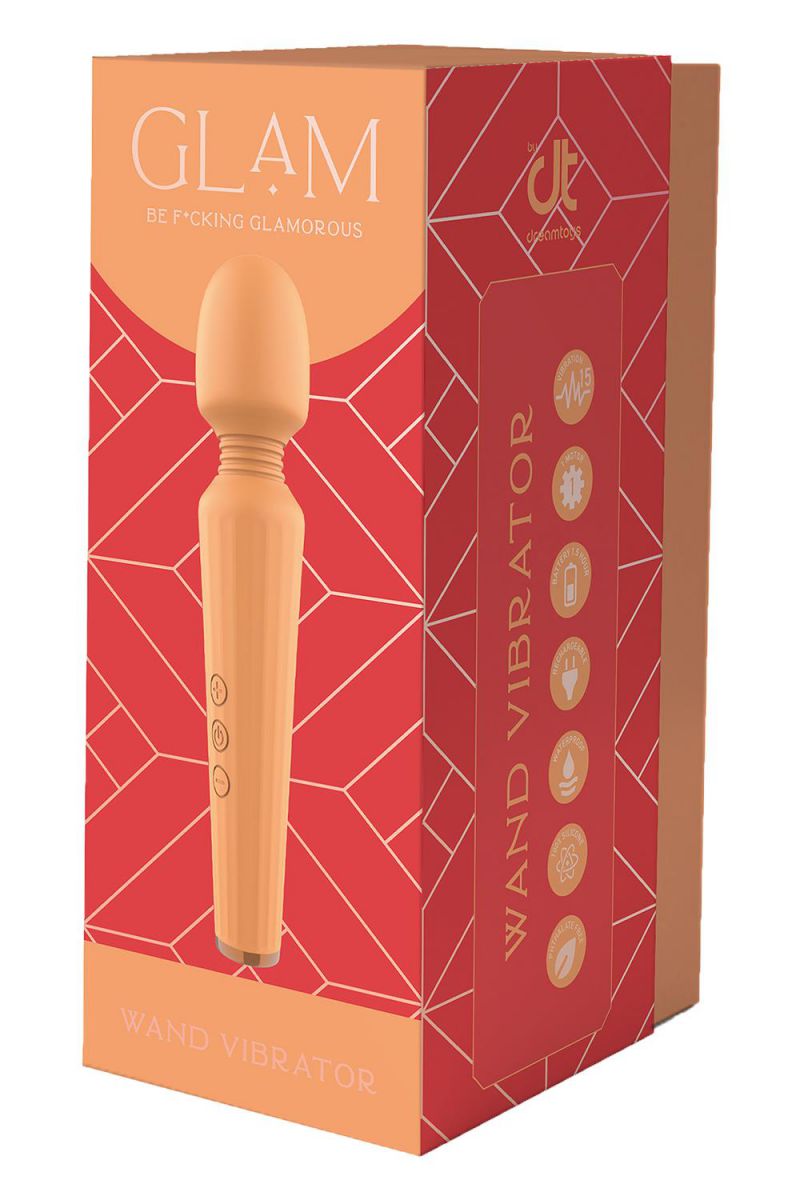 DREAM TOYS - GLAM WAND VIBRATOR ORANGE