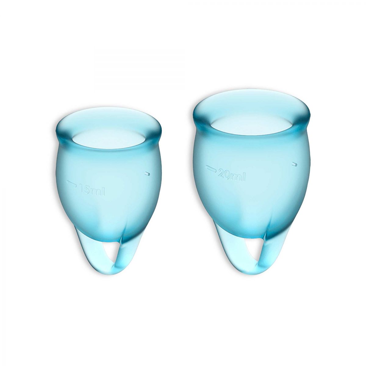 SATISFYER - FEEL CONFIDENT MENSTRUATION CUPS SET LIGHT BLUE
