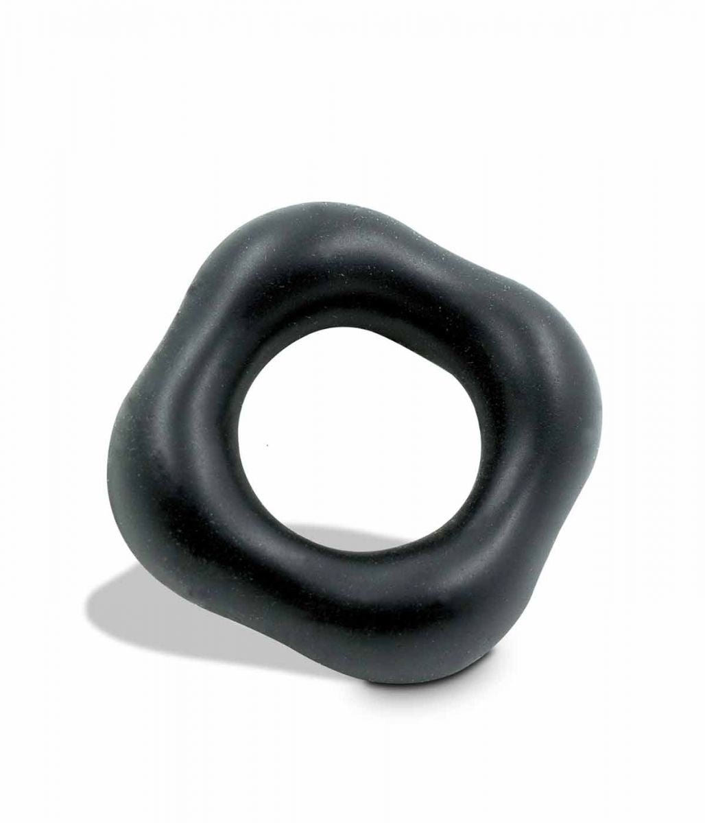 MR COCK - SQUARE SILICONE COCKRING BLACK