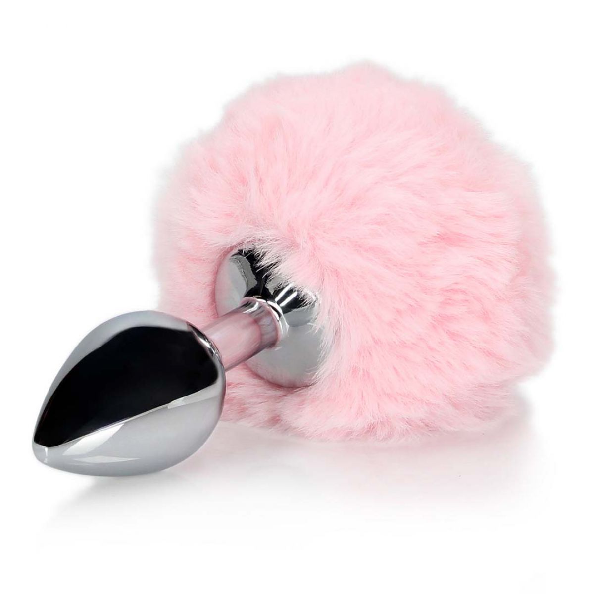 OUCH! - BUNNY TAIL WITH METAL BUTT PLUG PINK