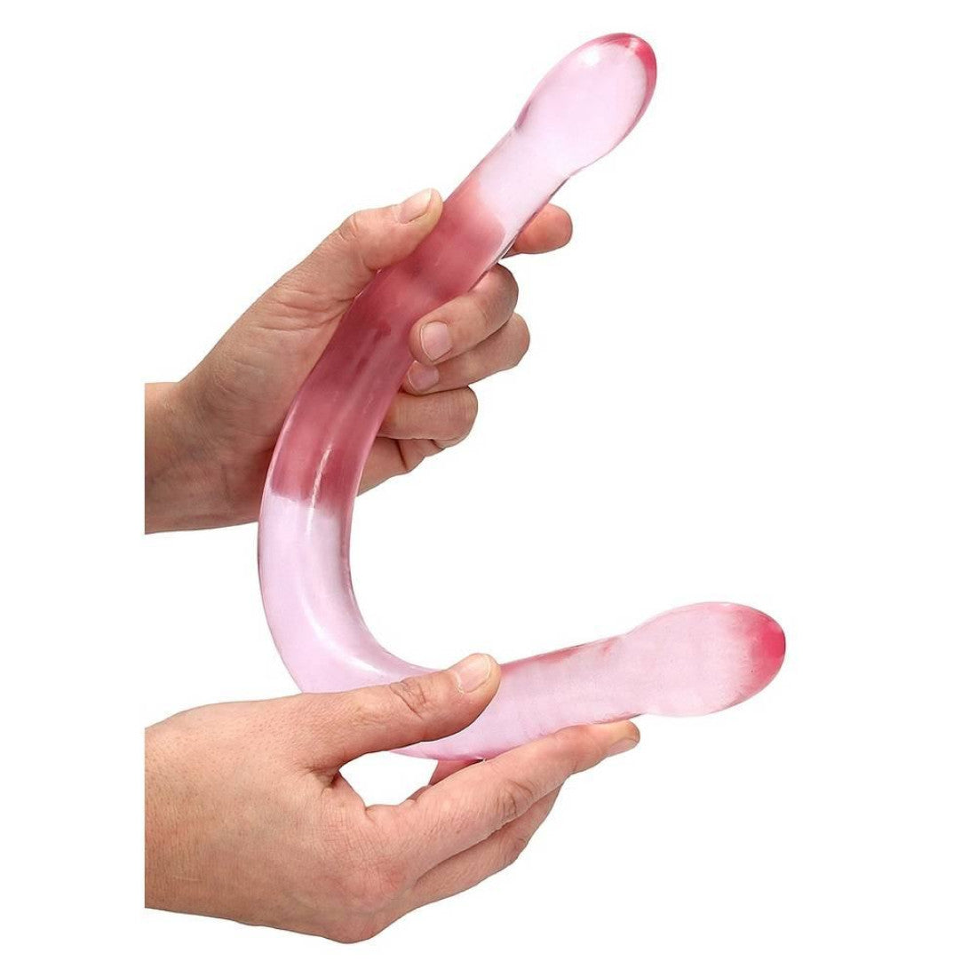 RealRock Non realistic double dildo 42 cm Clear